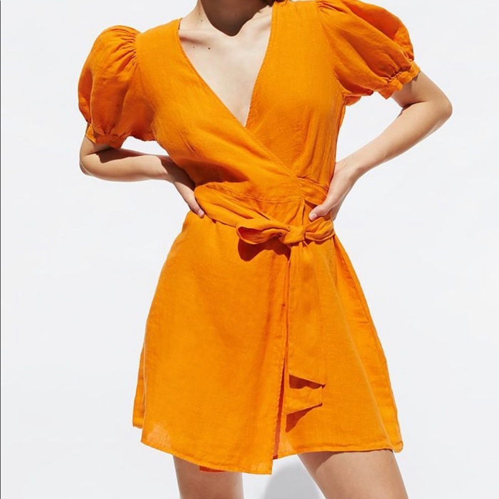 ORANGE DRESS - ZARA